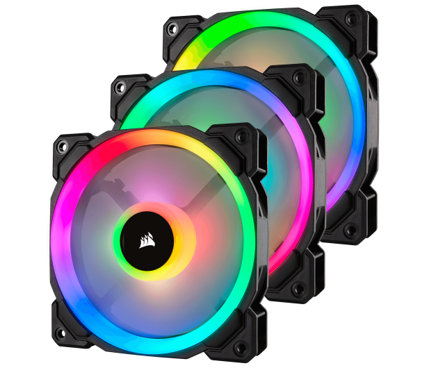 Corsair LL120 RGB LED Static PWM Triple Pack 3x120mm - 398973 - zdjęcie